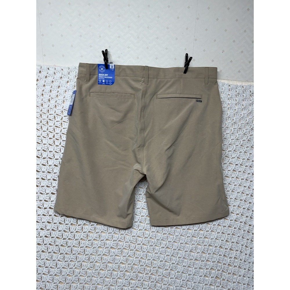 Hurley Hybrid Short Mens Size 38 Beige Tan Quick Dry Hybrid Walksshort Stretch